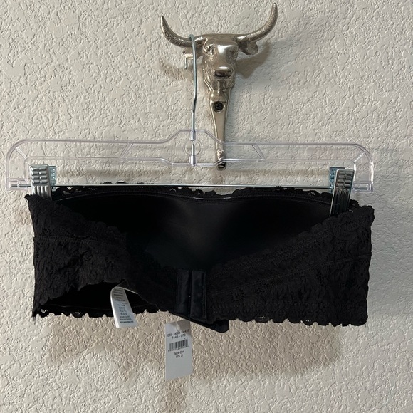❌SOLD❌NWT Aerie Black Lace Bandeau (S) - Picture 3 of 6